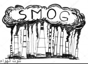 موضوع رسم عن التلوث البيئي بالقلم الرصاص